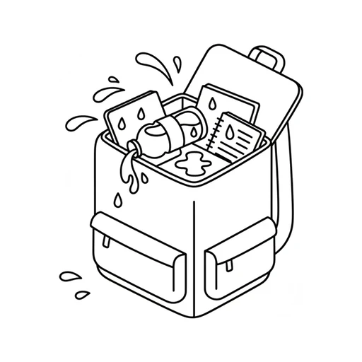 Opening Your Bag To Water Everywhere
