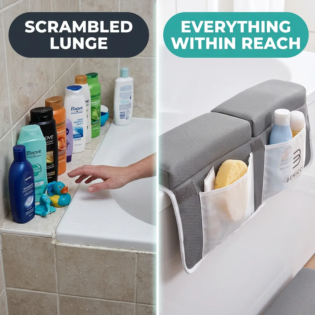 Benicci Bath Kneeler and Elbow Rest Pad - Pain-Free, Organized, Foldable